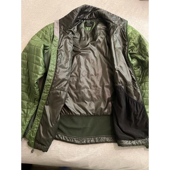 Mountain Hardwear Outdoor primaloft puffy Quilted Jacket coat Green Mens XL - Picture 4 of 10